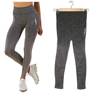 Gymshark Womens Adapt Ombre Seamless Workout Yoga Leggings Marled Gray M